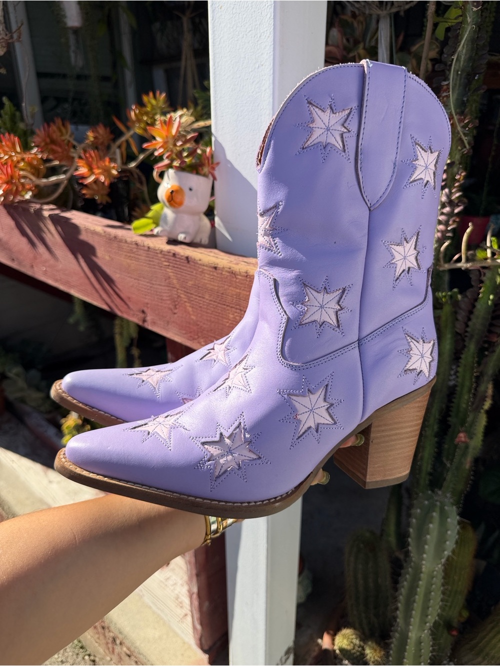 Lavender Star Embroidered Western Dingo Boots - Women